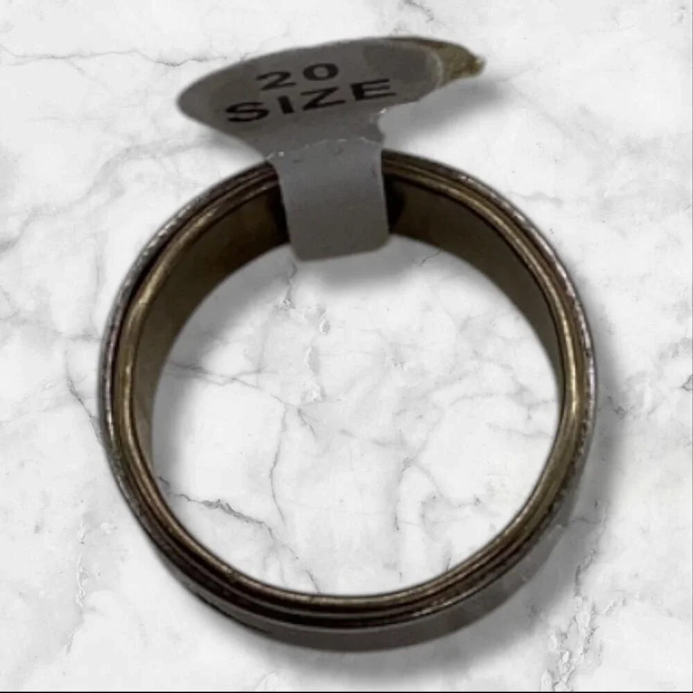 Black Star‎ Design Stainless Steel Unisex Ring Sliver Tone Size 10